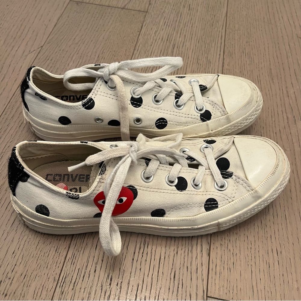 COMME DES GARCONS PLAY X CONVERSE CTAS '70 Low Polka Dot - Picture 6 of 11